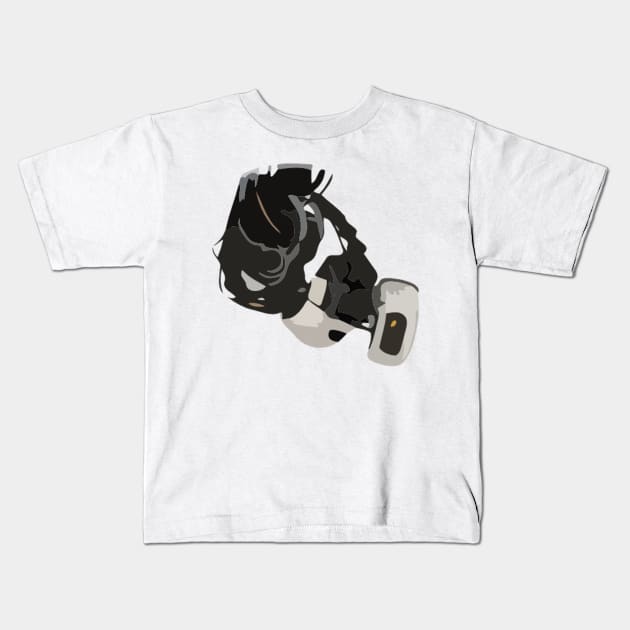 Glados Portal Painting Kids T-Shirt by gktb